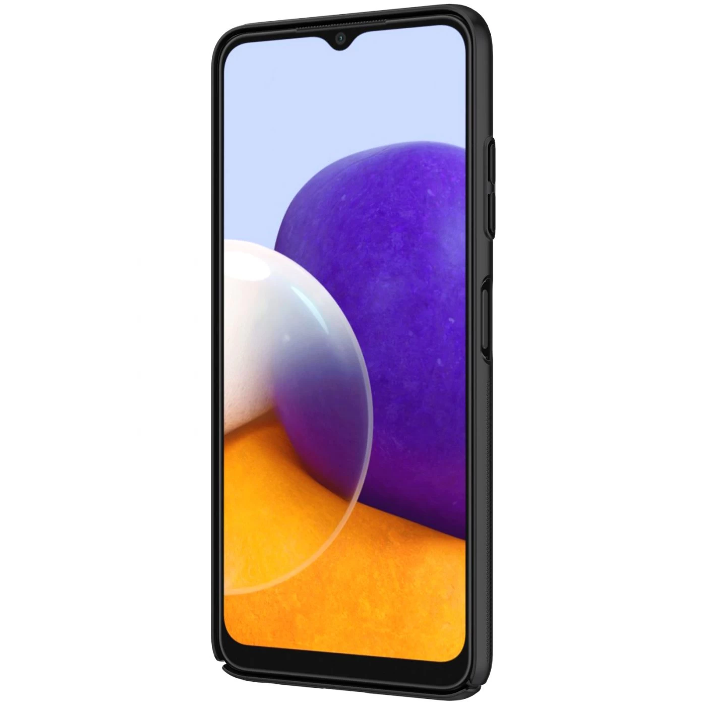 Samsung Galaxy A22 dėklas Juoda Nillkin CamShield 5G