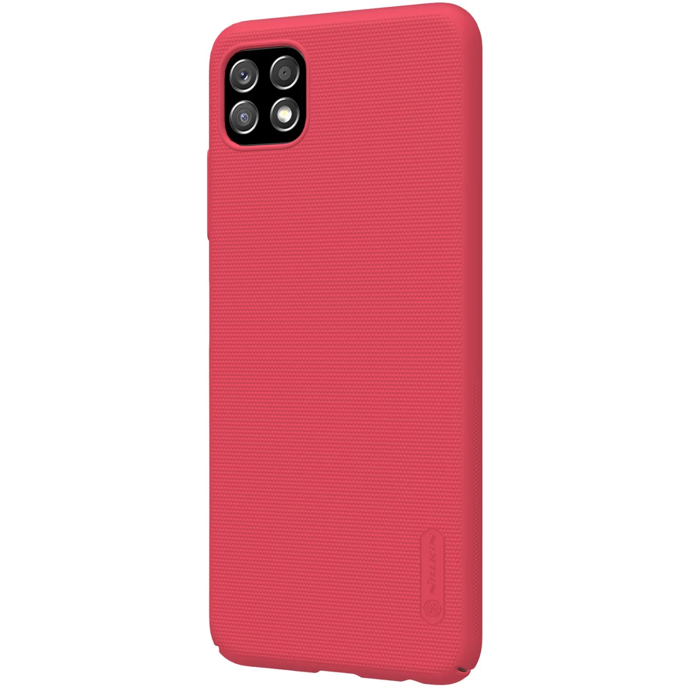 Samsung Galaxy A22 dėklas raudonas Nillkin Super Frosted Shield 5G