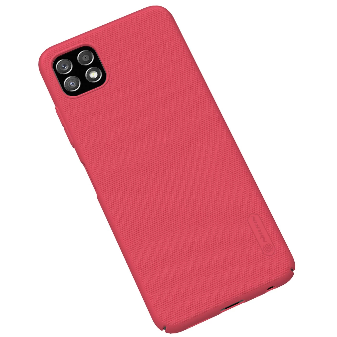 Samsung Galaxy A22 dėklas raudonas Nillkin Super Frosted Shield 5G