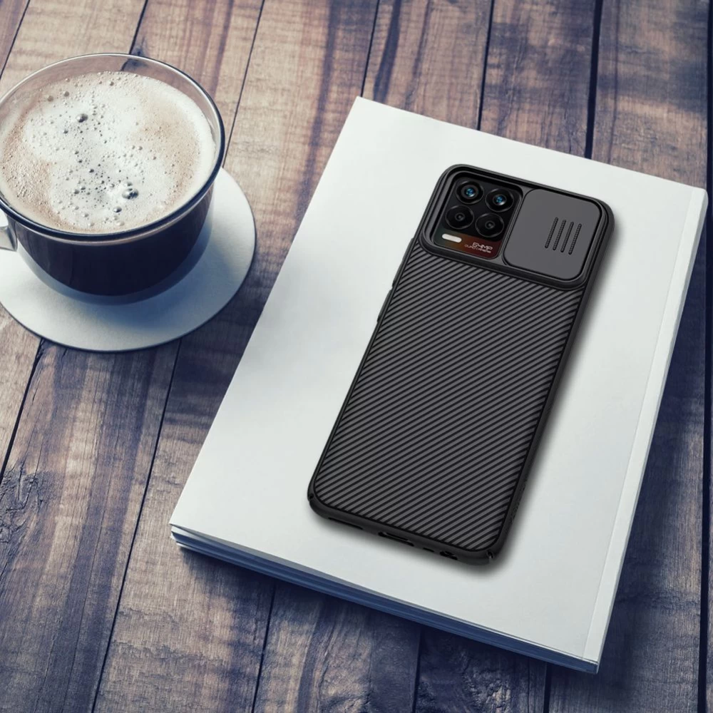Oppo Realme 8 Pro чехол черный Nillkin CamShield  /