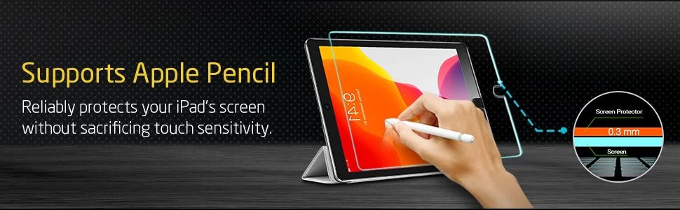Apple iPad 10.2 8th Gen (2020) tablet skärmskydd transparent ESR Glass Film