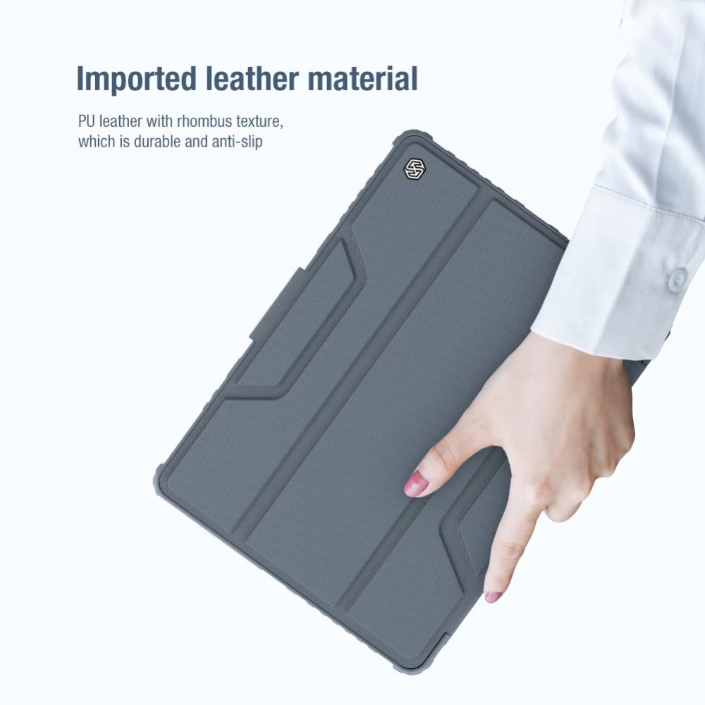 Apple iPad 10.2 8th Gen (2020) tablet skal, fodral svart Nillkin Bumper Leather  Pro