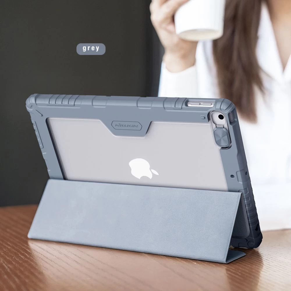 Apple iPad 10.2 8th Gen (2020) tablet skal, fodral svart Nillkin Bumper Leather  Pro