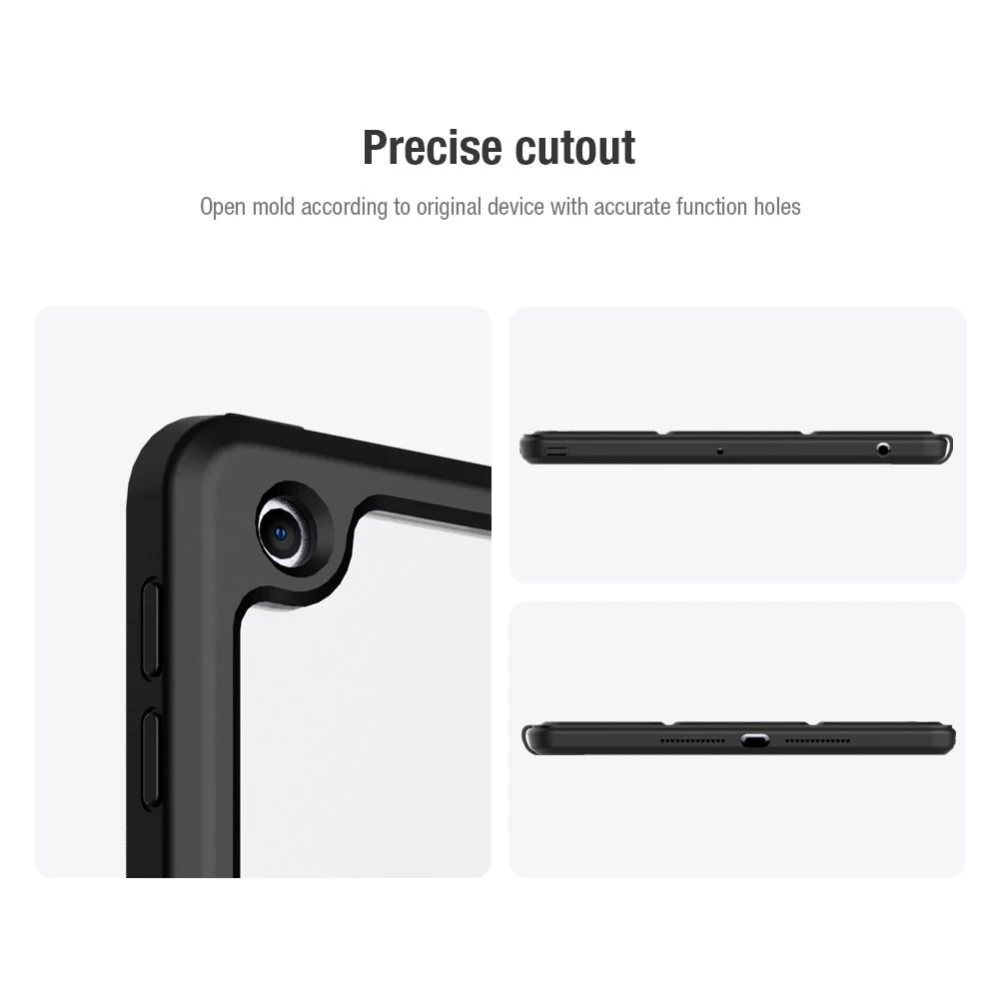 Apple iPad 10.2 8th Gen (2020) tahvelarvuti ümbris must Nillkin Bevel Leather 