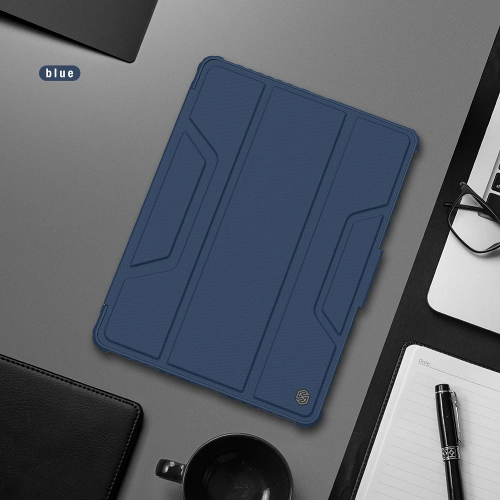 Apple iPad 10.2 8th Gen (2020) tablet skal, fodral grå Nillkin Bumper Leather  Pro