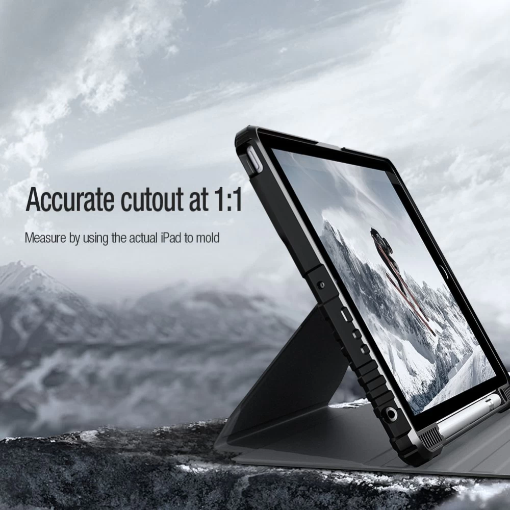 Apple iPad 10.2 8th Gen (2020) tablet suojakuori, suojakotelo sininen NILLKIN Bumper SnapSafe