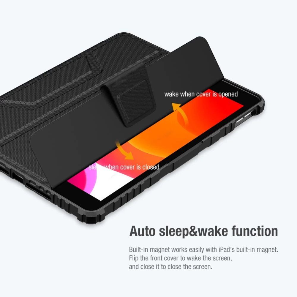 Apple iPad 10.2 8th Gen (2020) tablet skal, fodral blå Nillkin Bumper Leather  Pro