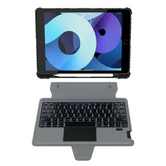Apple iPad 10.2 8th Gen (2020) tablet skal, fodral svart NILLKIN BUMPER COMBO KEYBOARD (BACKLIT VERSION)