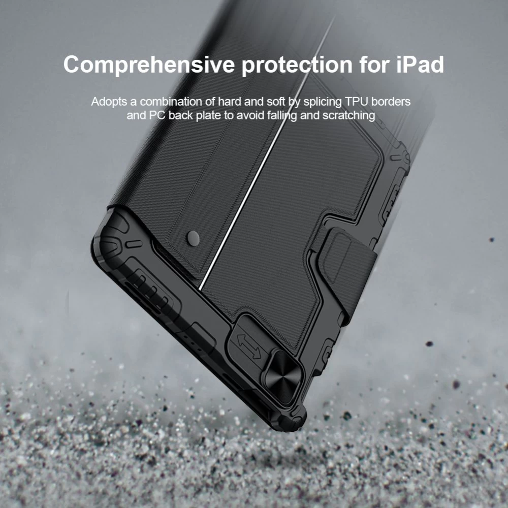 Apple iPad Air 10.9 (2020) tablet skal, fodral svart NILLKIN BUMPER COMBO KEYBOARD