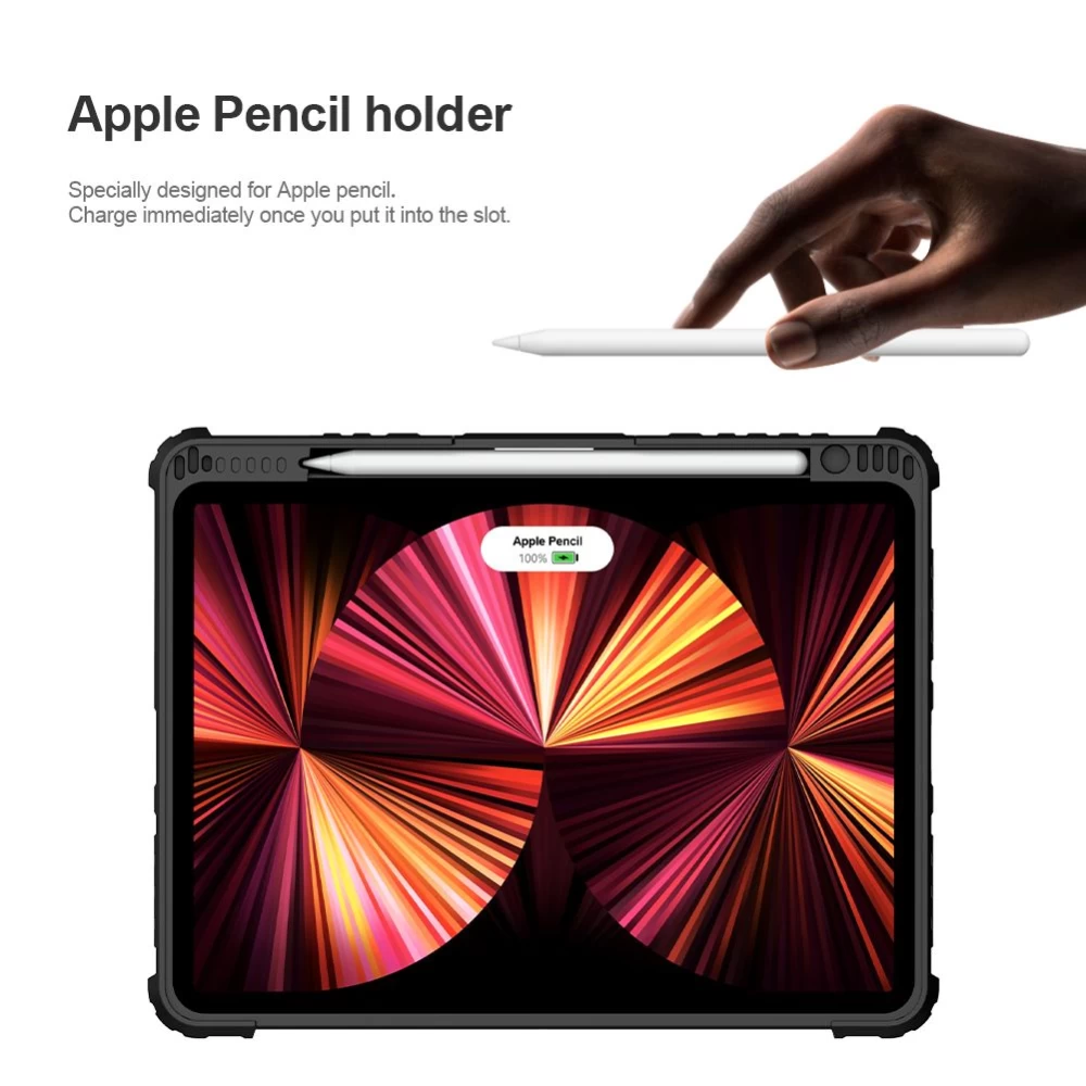 Apple iPad Air 10.9 (2020) tablet skal, fodral svart NILLKIN BUMPER COMBO KEYBOARD