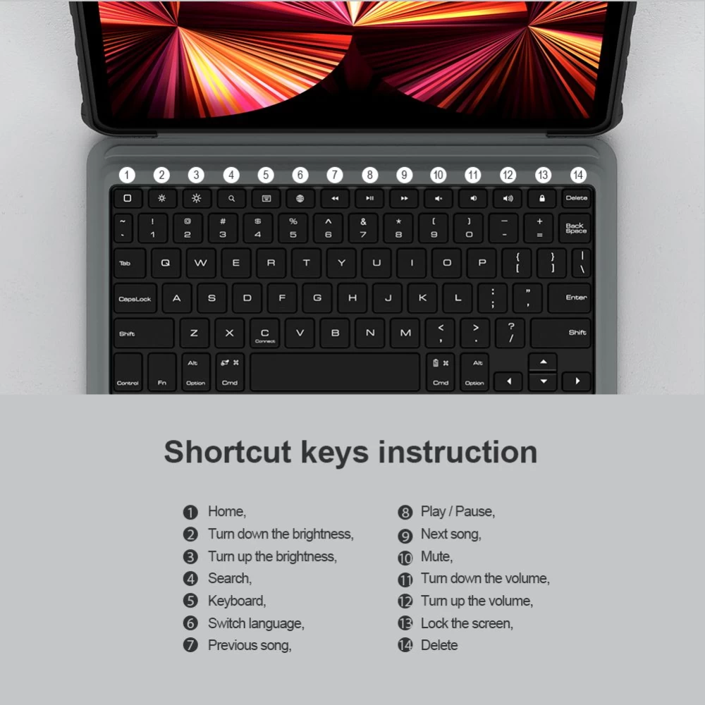 Apple iPad Air 10.9 (2020) tablet skal, fodral svart NILLKIN BUMPER COMBO KEYBOARD