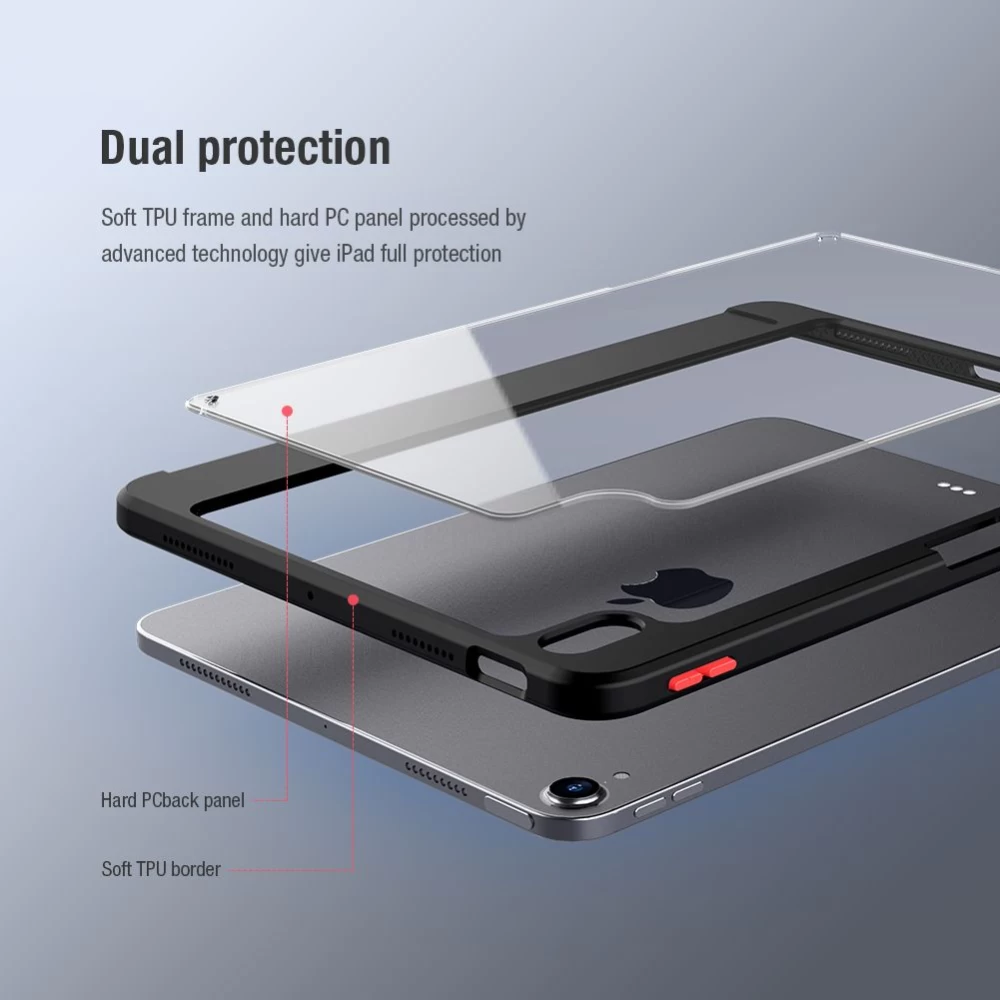 Apple iPad Air 10.9 (2020) tablet skal, fodral grön Nillkin Bevel Leather  2020/Air 4