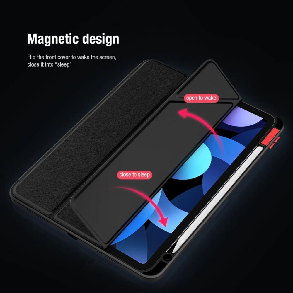 Apple iPad Air 10.9 (2020) tablet skal, fodral grön Nillkin Bevel Leather  2020/Air 4
