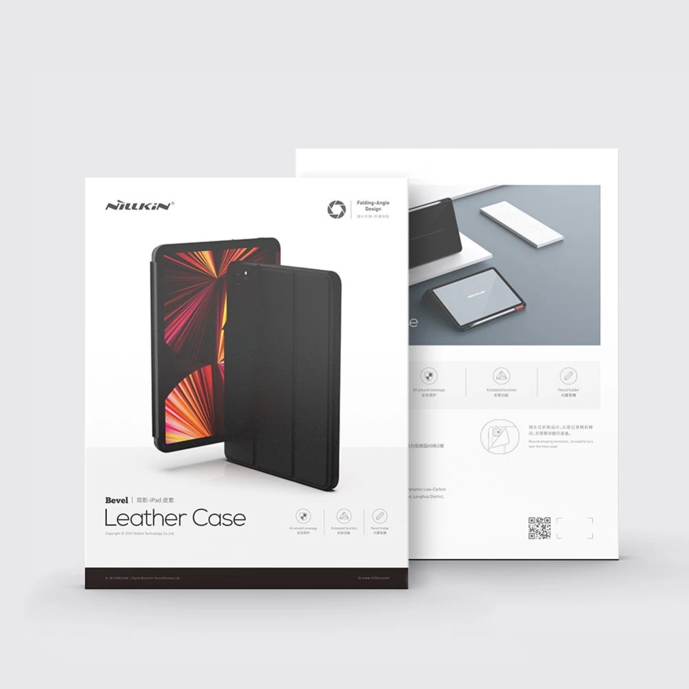 Apple iPad Air 10.9 (2020) tablet skal, fodral grön Nillkin Bevel Leather  2020/Air 4