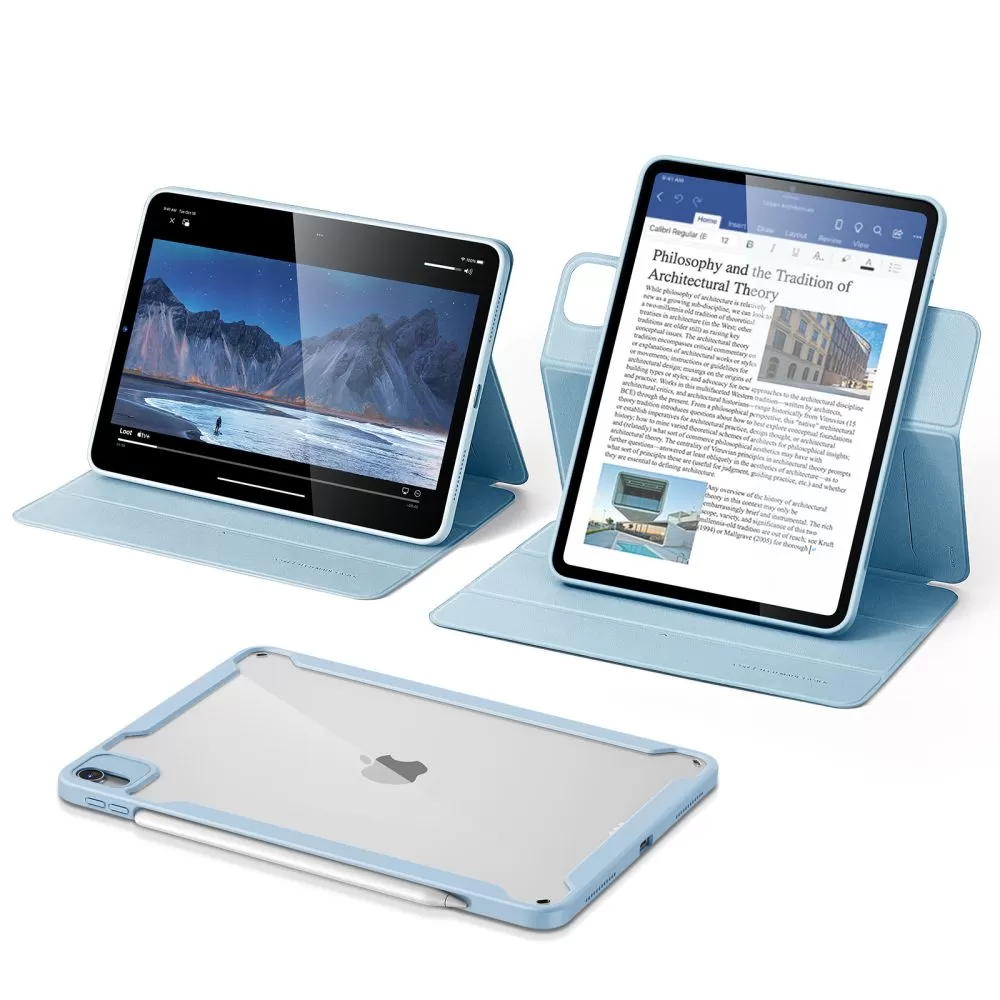 Apple iPad Air 10.9 (2020) tablet skal, fodral blå ESR REBOUND HYBRID