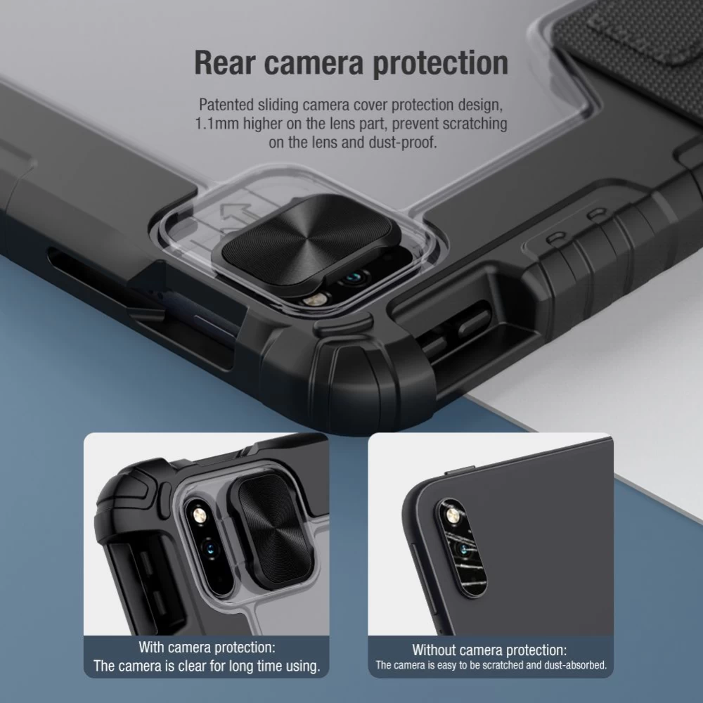 Huawei MatePad Pro 10.8 (2021) tahvelarvuti ümbris must Nillkin Bumper Leather  Mate Pad 2021