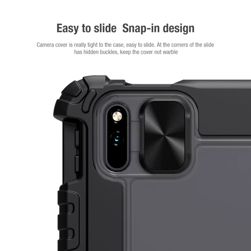 Huawei MatePad Pro 10.8 (2021) tahvelarvuti ümbris must Nillkin Bumper Leather  Mate Pad 2021