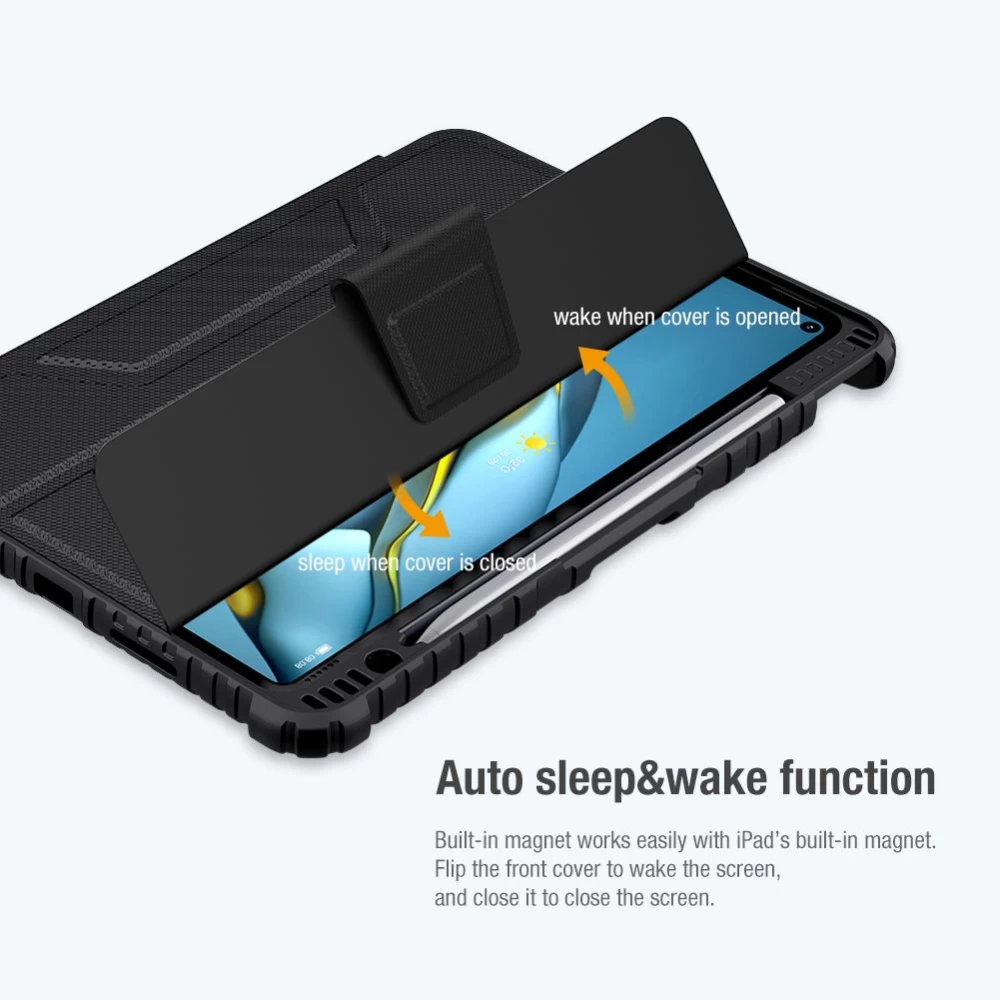 Huawei MatePad Pro 10.8 (2021) tahvelarvuti ümbris must Nillkin Bumper Leather  Mate Pad 2021