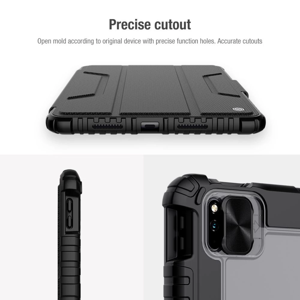 Huawei MatePad Pro 10.8 (2021) tahvelarvuti ümbris must Nillkin Bumper Leather  Mate Pad 2021