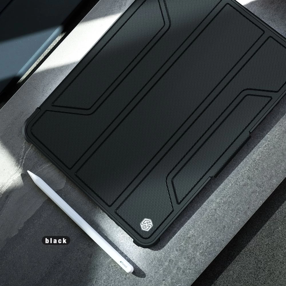 Huawei MatePad Pro 10.8 (2021) tahvelarvuti ümbris must Nillkin Bumper Leather  Mate Pad 2021