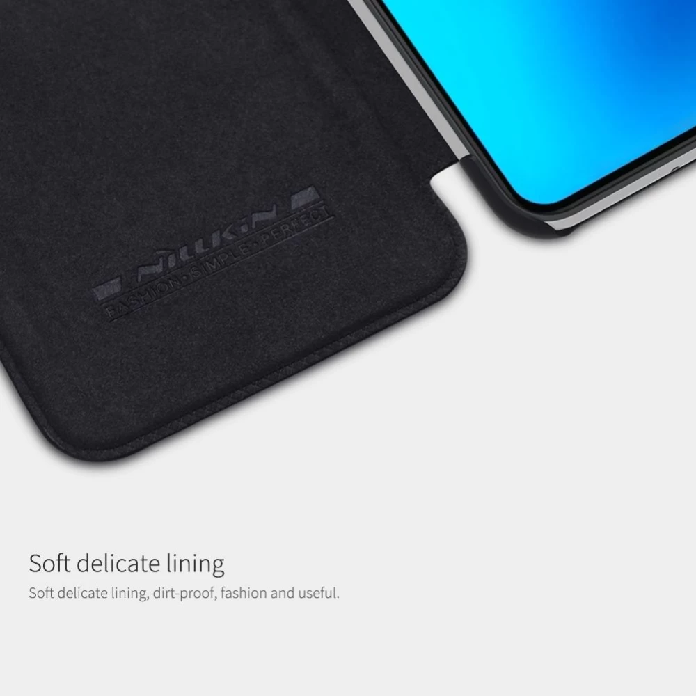 Huawei P50 dėklas Juoda Nillkin Qin Leather 