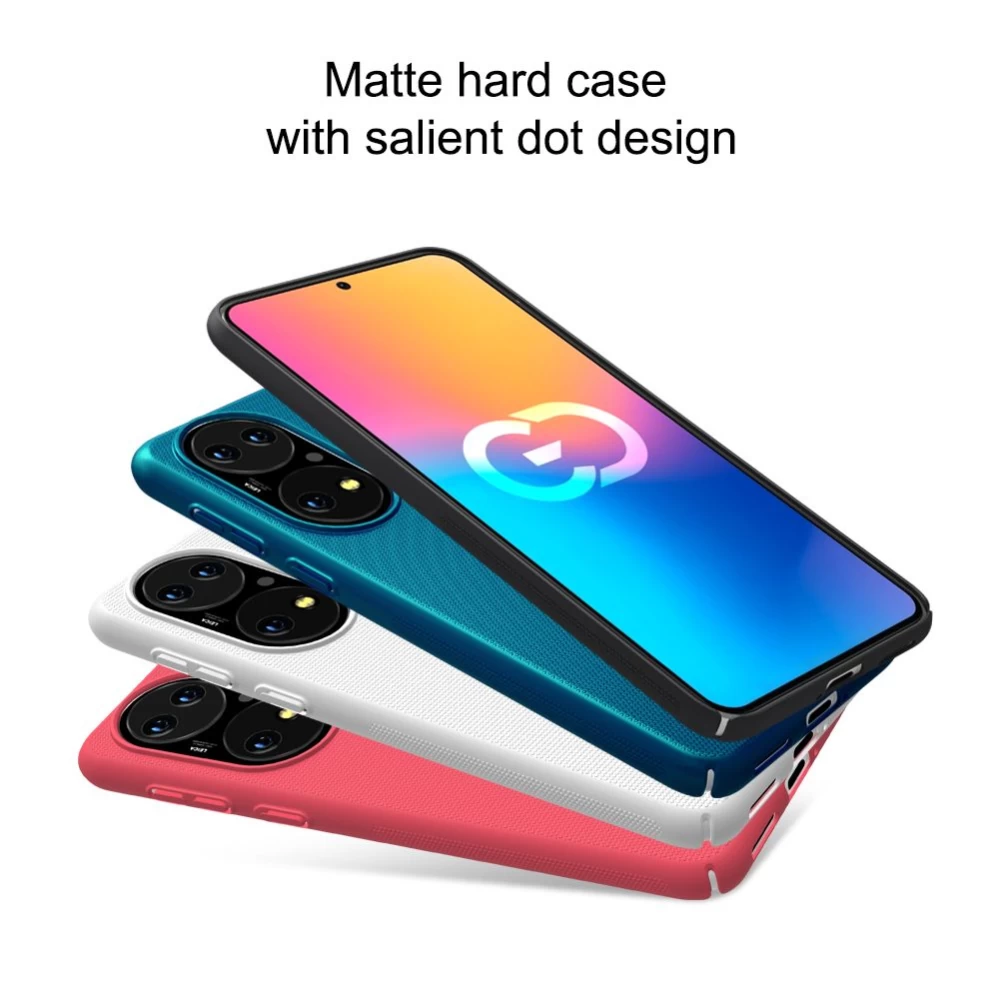 Huawei P50 dėklas mėlyna Nillkin Super Frosted Shield 