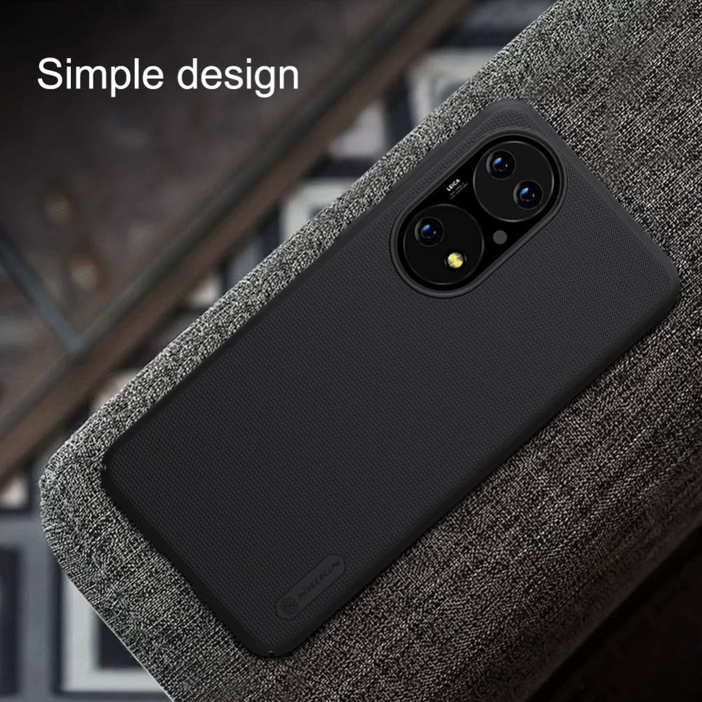 Huawei P50 dėklas mėlyna Nillkin Super Frosted Shield 