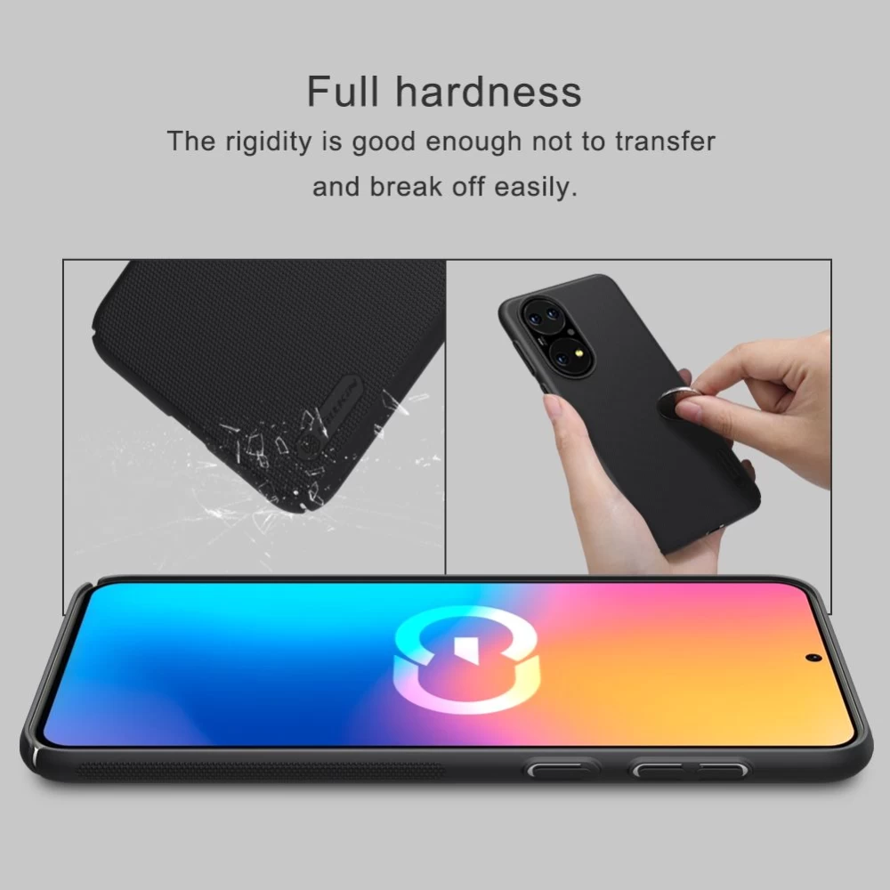 Huawei P50 dėklas mėlyna Nillkin Super Frosted Shield 