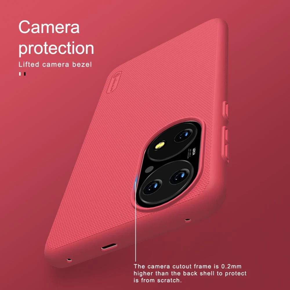 Huawei P50 dėklas mėlyna Nillkin Super Frosted Shield 