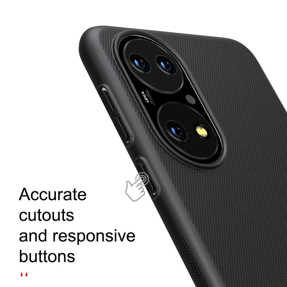 Huawei P50 dėklas mėlyna Nillkin Super Frosted Shield 