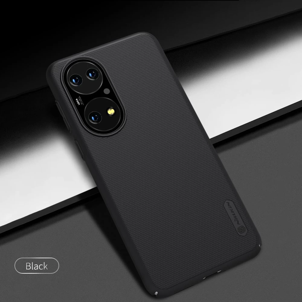 Huawei P50 dėklas mėlyna Nillkin Super Frosted Shield 