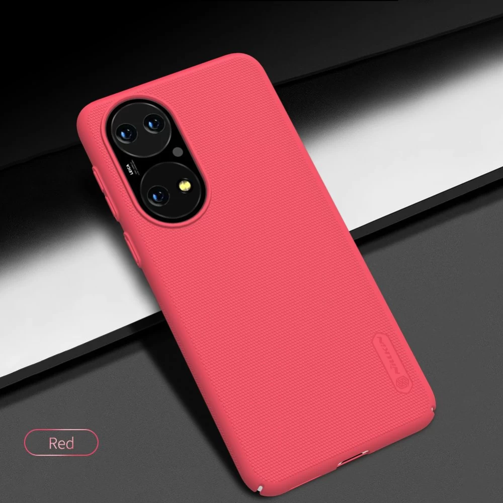 Huawei P50 dėklas mėlyna Nillkin Super Frosted Shield 