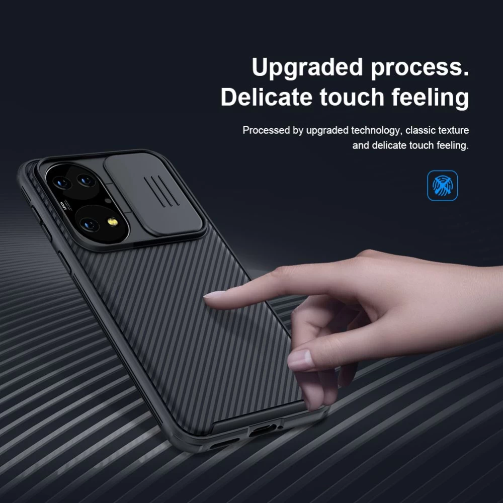 Huawei P50 dėklas mėlyna Nillkin CamShield PRO 