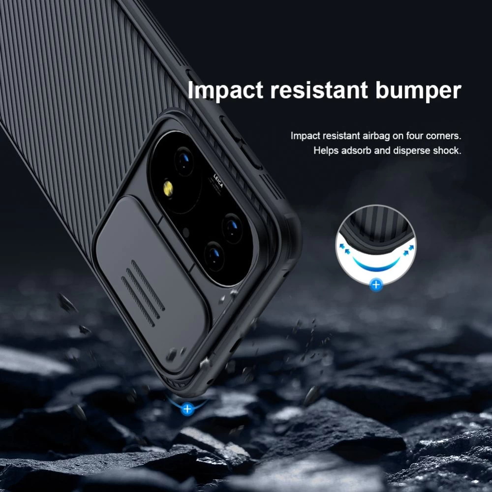 Huawei P50 dėklas mėlyna Nillkin CamShield PRO 