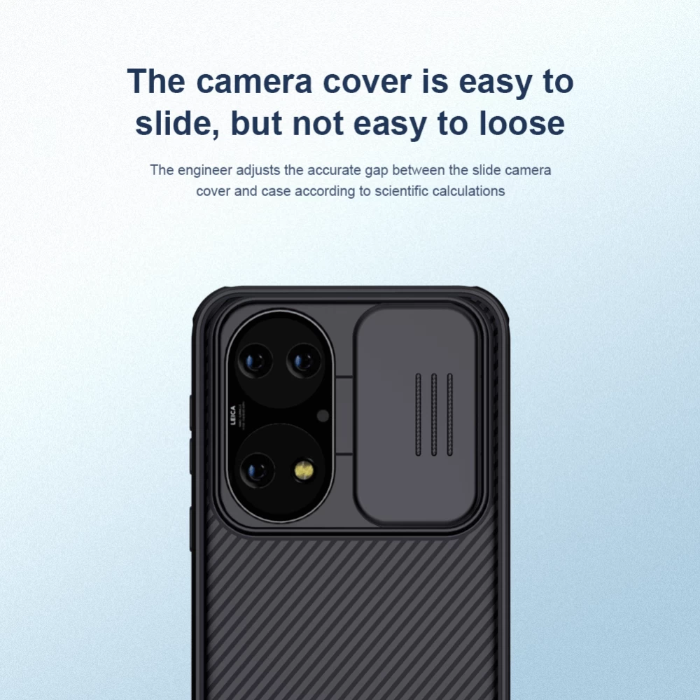 Huawei P50 dėklas mėlyna Nillkin CamShield PRO 