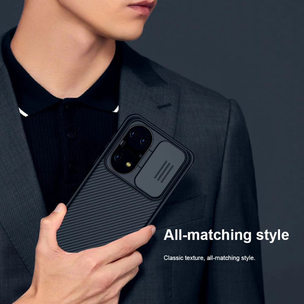 Huawei P50 dėklas mėlyna Nillkin CamShield PRO 