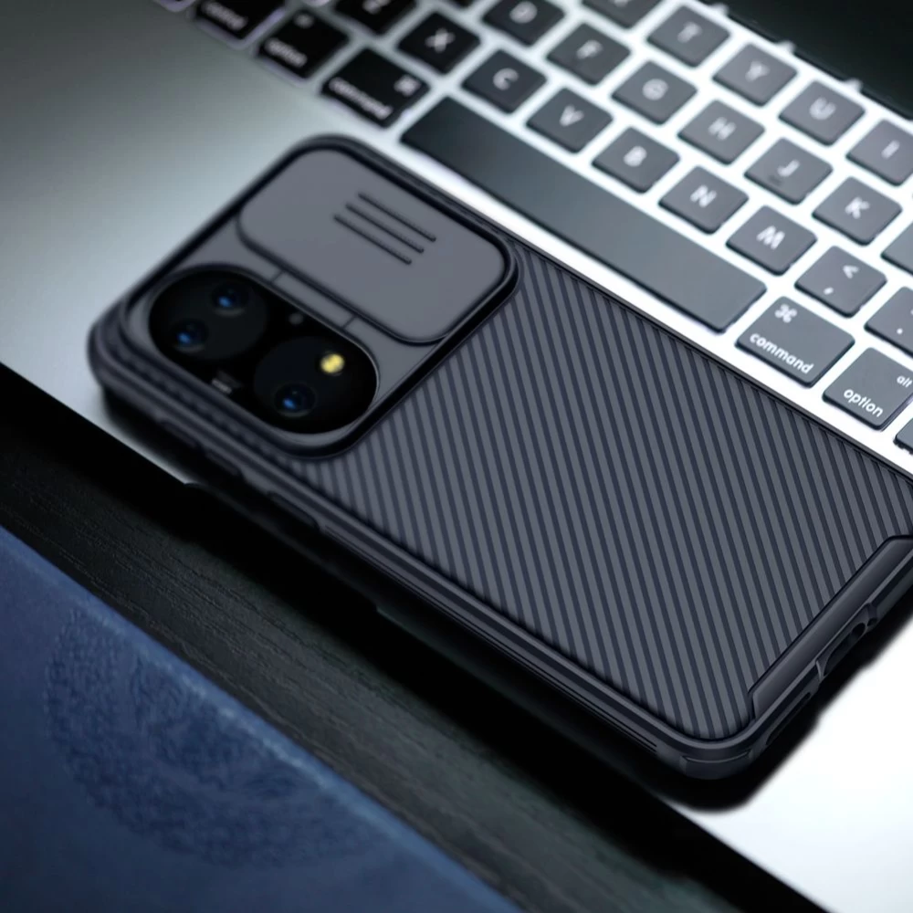 Huawei P50 dėklas mėlyna Nillkin CamShield PRO 