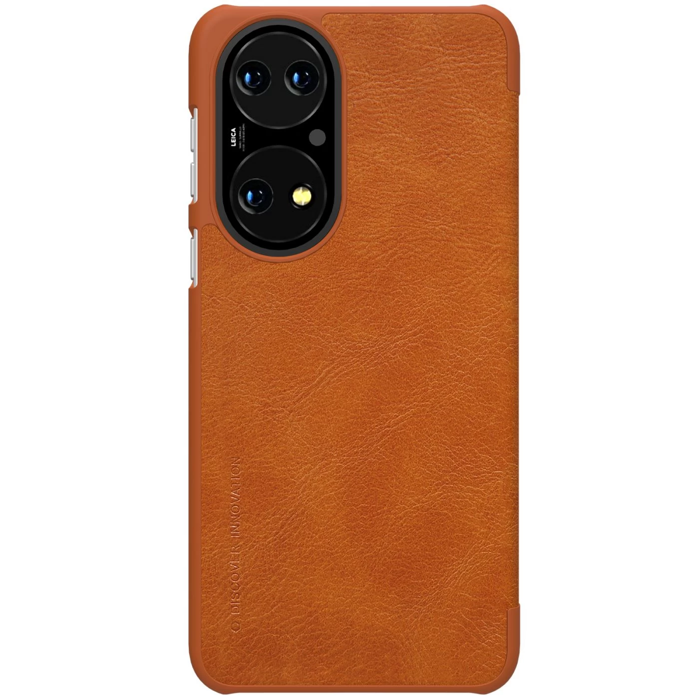 Huawei P50 dėklas rudas Nillkin Qin Leather