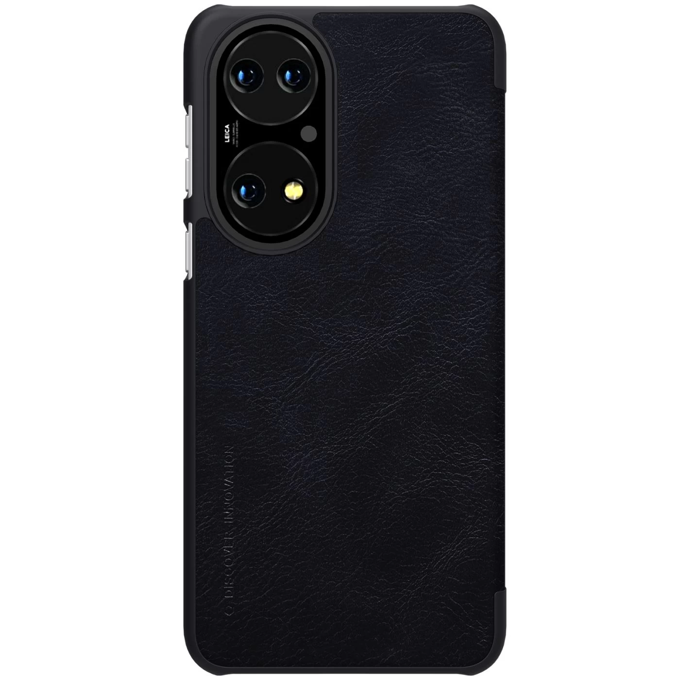 Huawei P50 dėklas Juoda Nillkin Qin Leather