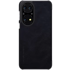 Huawei P50 dėklas Juoda Nillkin Qin Leather 