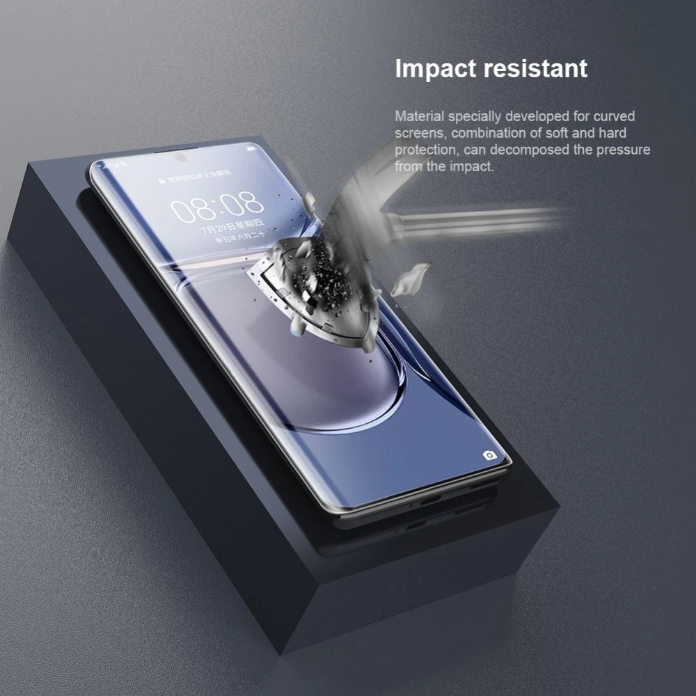 Huawei P50 Pro защитное стекло  Nillkin Impact Resistant Curved Film (2pack)