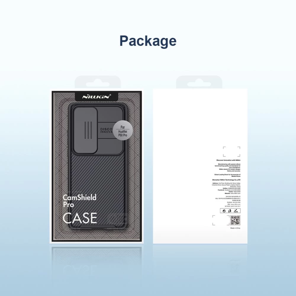 Huawei P50 Pro ümbris sinine Nillkin CamShield 