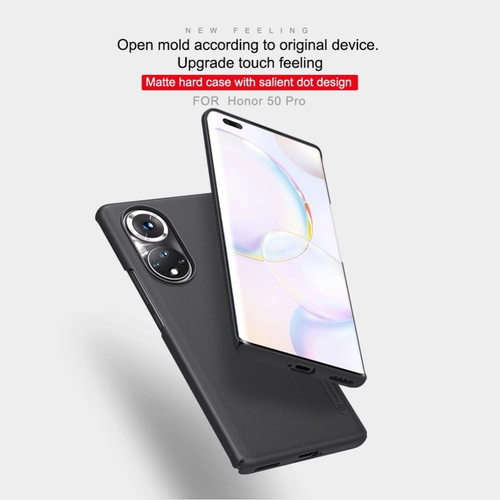 Honor 50 Pro ümbris punane Nillkin Super Frosted Shield 