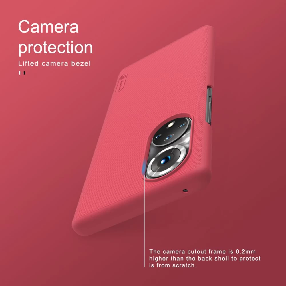 Honor 50 Pro ümbris punane Nillkin Super Frosted Shield 