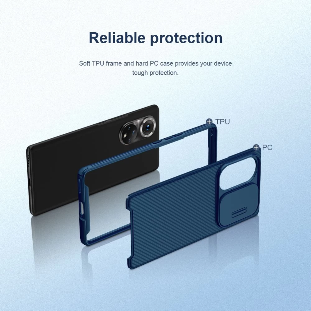 Honor 50 Pro ümbris sinine Nillkin CamShield PRO 