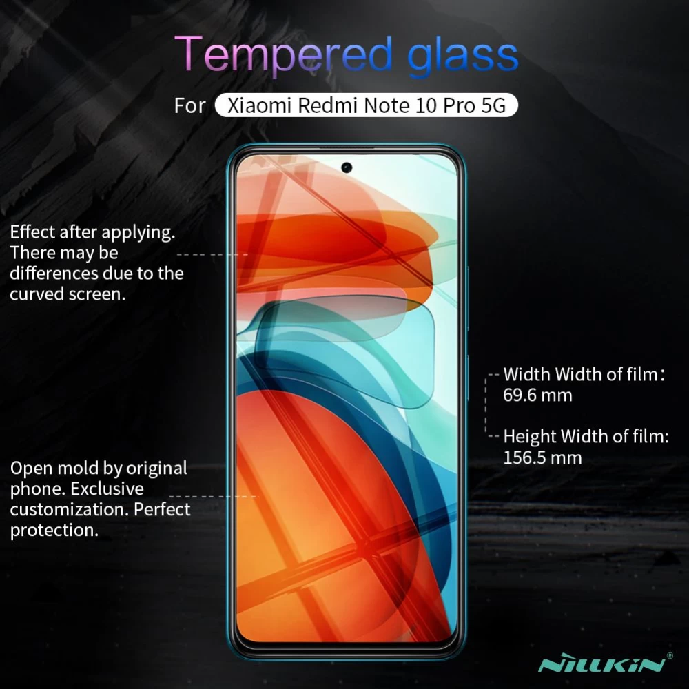 Xiaomi RedMi Note 10 Pro 5G apsauginis stiklas  Nillkin H+PRO Tempered Glass