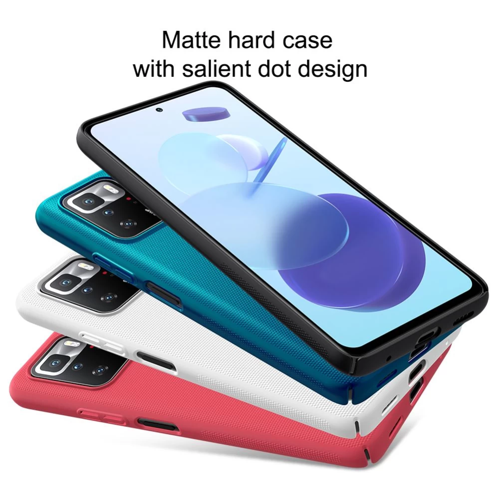 Xiaomi RedMi Note 10 Pro 5G dėklas mėlyna Nillkin Super Frosted Shield 