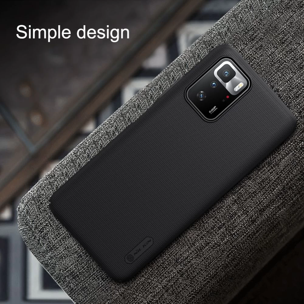 Xiaomi RedMi Note 10 Pro 5G dėklas mėlyna Nillkin Super Frosted Shield 