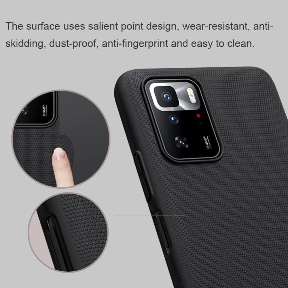 Xiaomi RedMi Note 10 Pro 5G dėklas mėlyna Nillkin Super Frosted Shield 