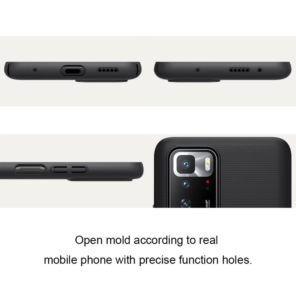 Xiaomi RedMi Note 10 Pro 5G dėklas mėlyna Nillkin Super Frosted Shield 
